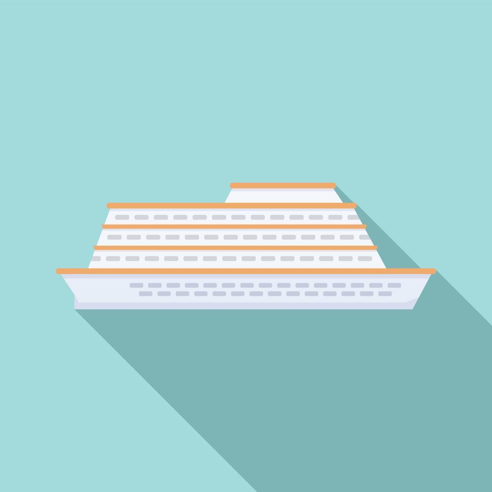 disfrute del icono de crucero, estilo plano vector