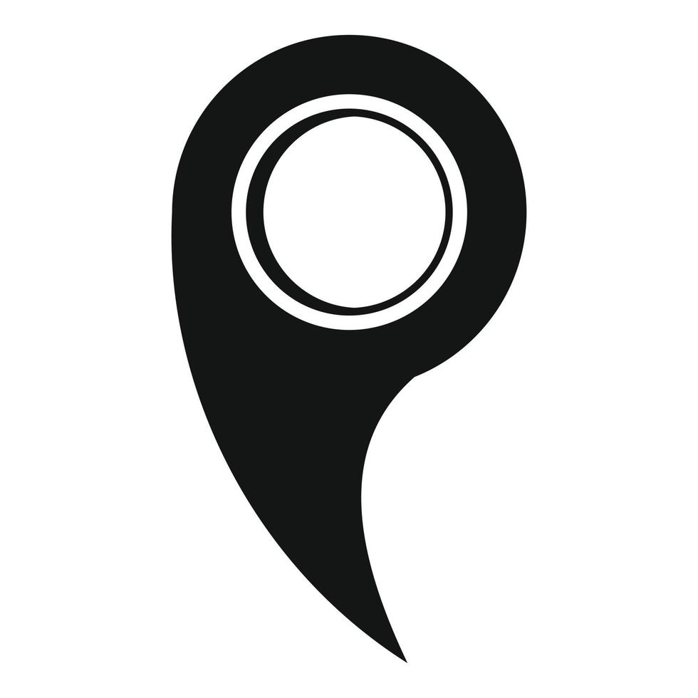 Gps mark icon, simple style. vector