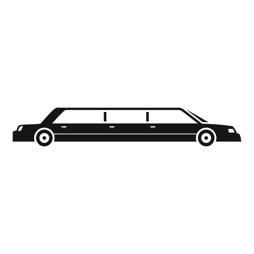 Modern limousine icon, simple style vector