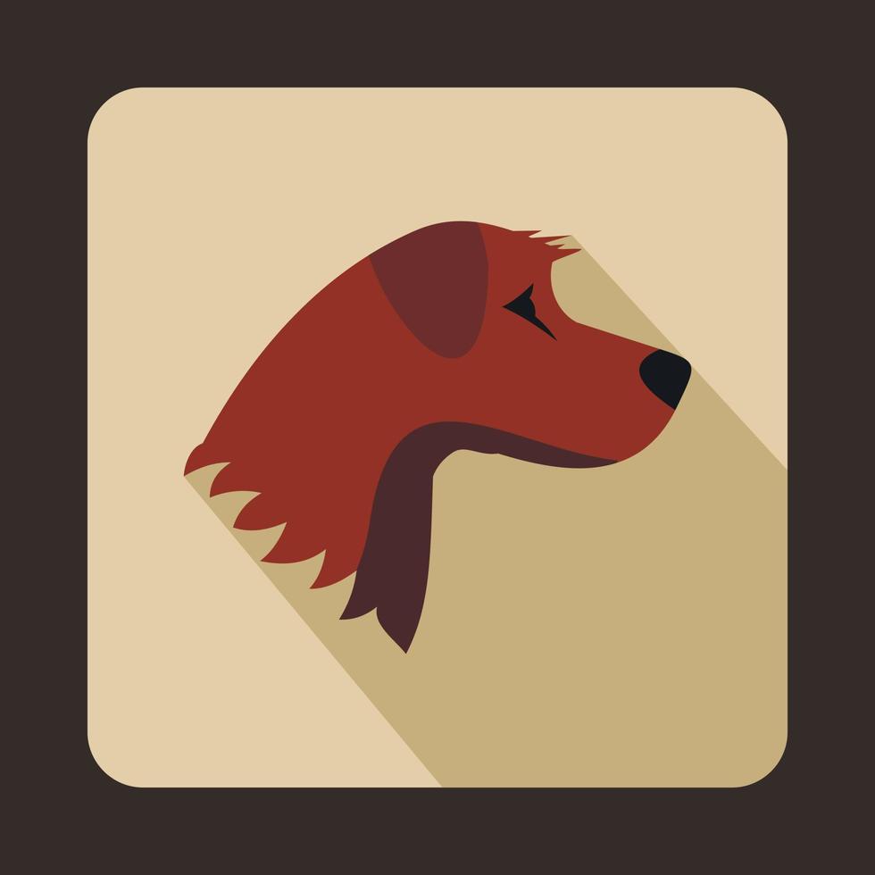 icono de perro, estilo plano vector