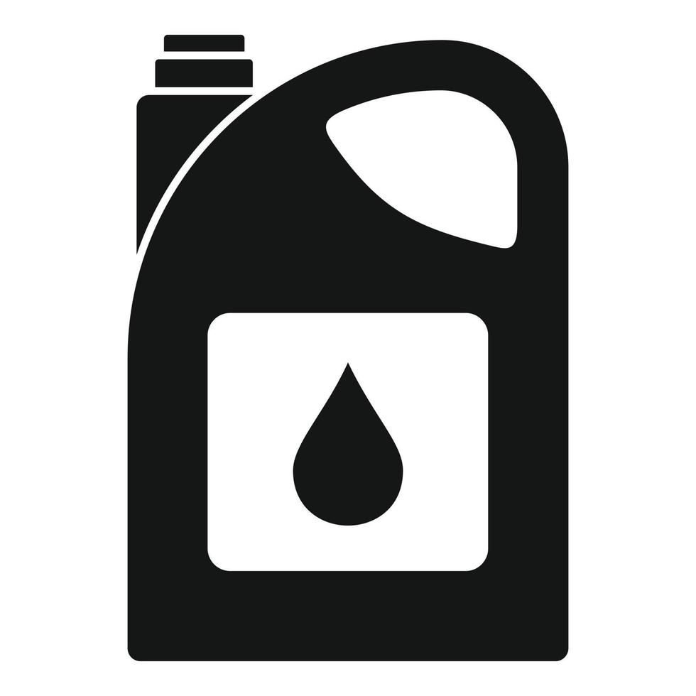 Industry motor oil icon, simple style vector