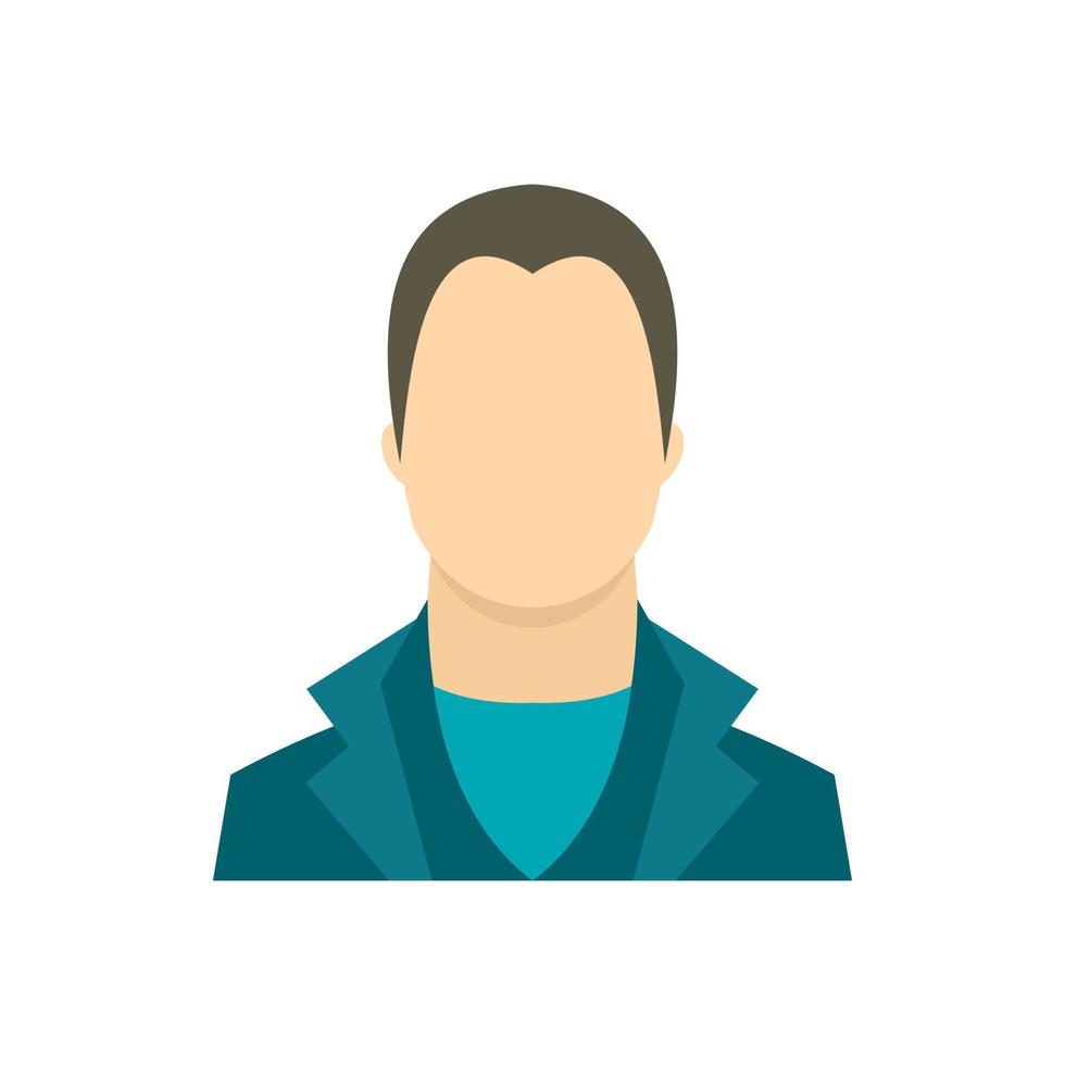 Man icon in flat style vector