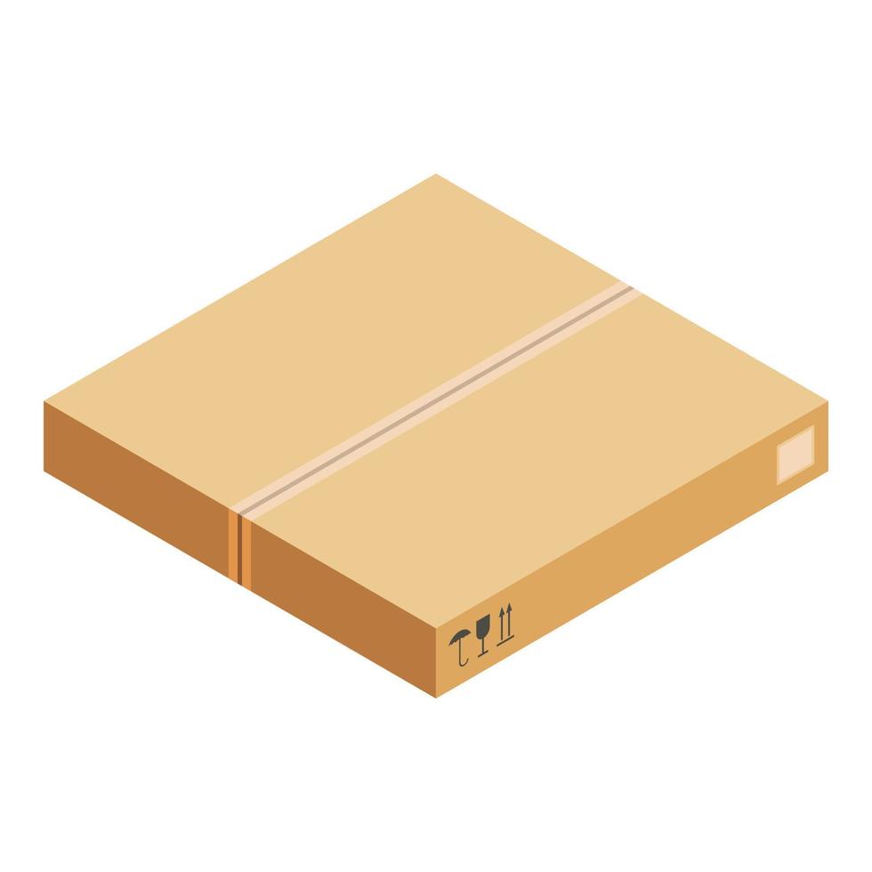 Packaging box icon, isometric style vector