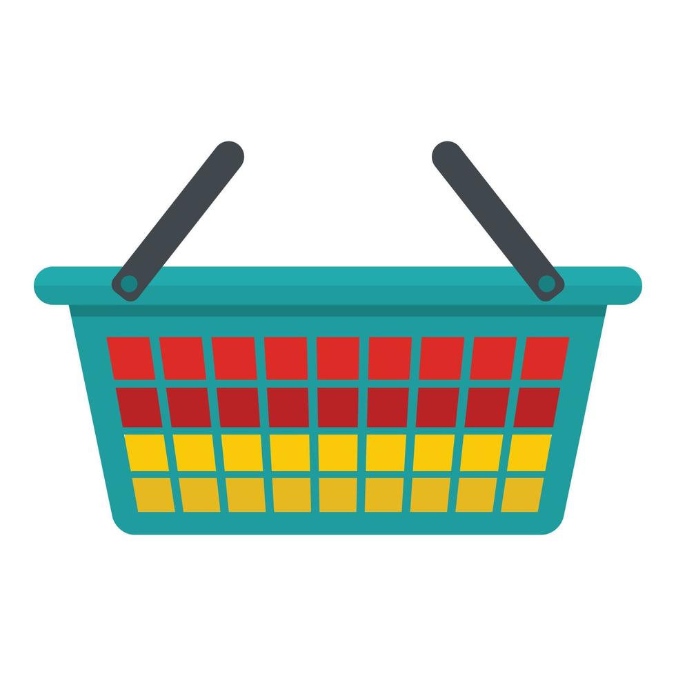 Clothes bucket icon, flat style vector