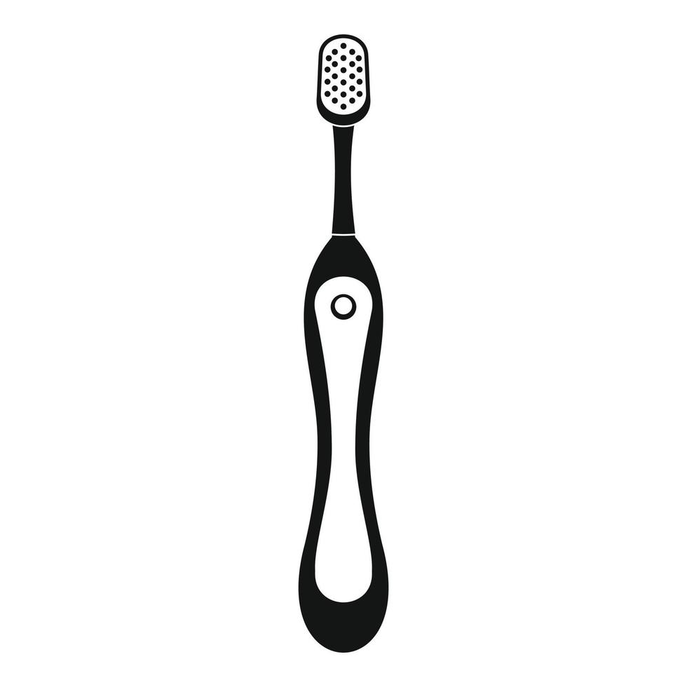 Woman toothbrush icon, simple style vector