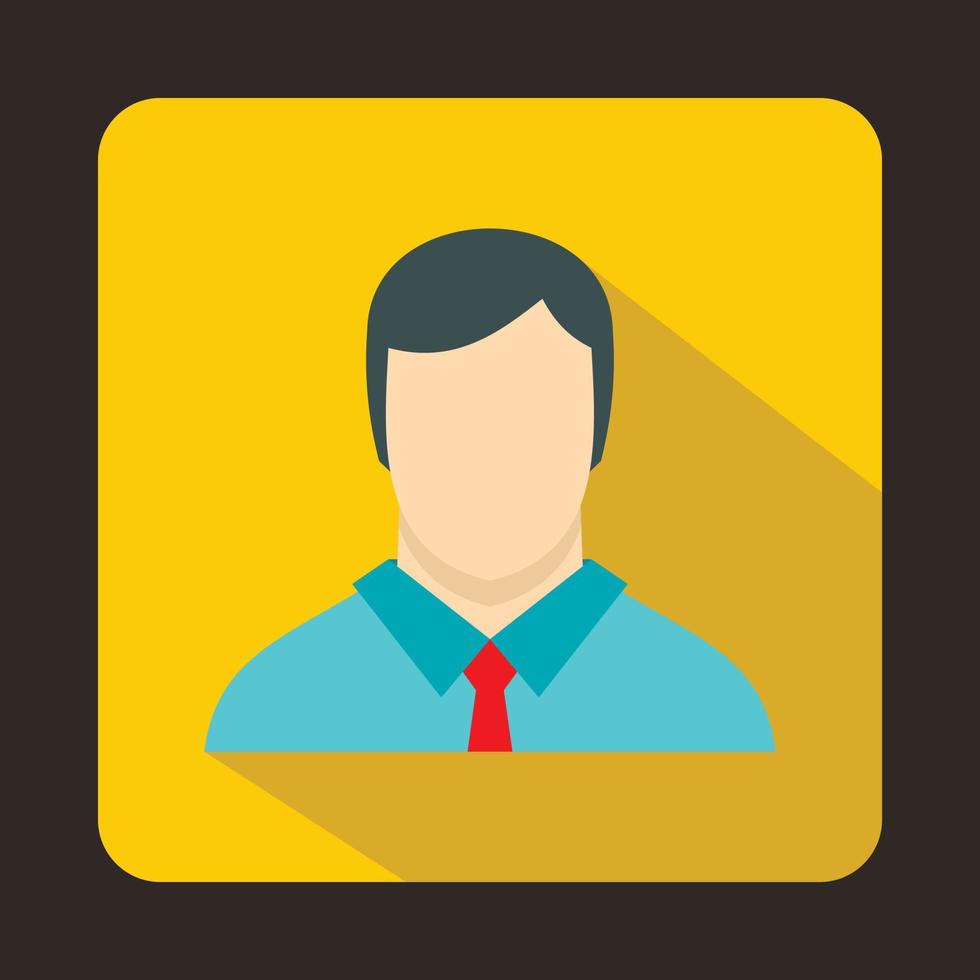 Buisnessman icon, flat style vector