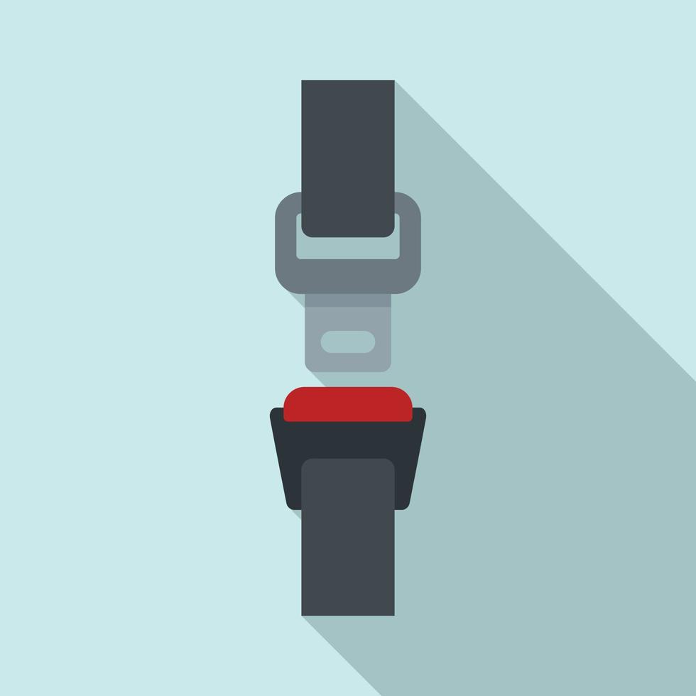 Drive seatbelt icon, flat style vector