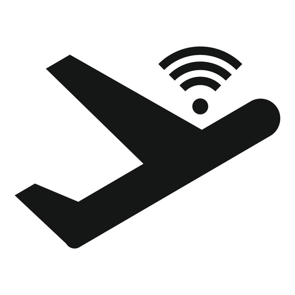 Airbus wifi icon, simple style vector