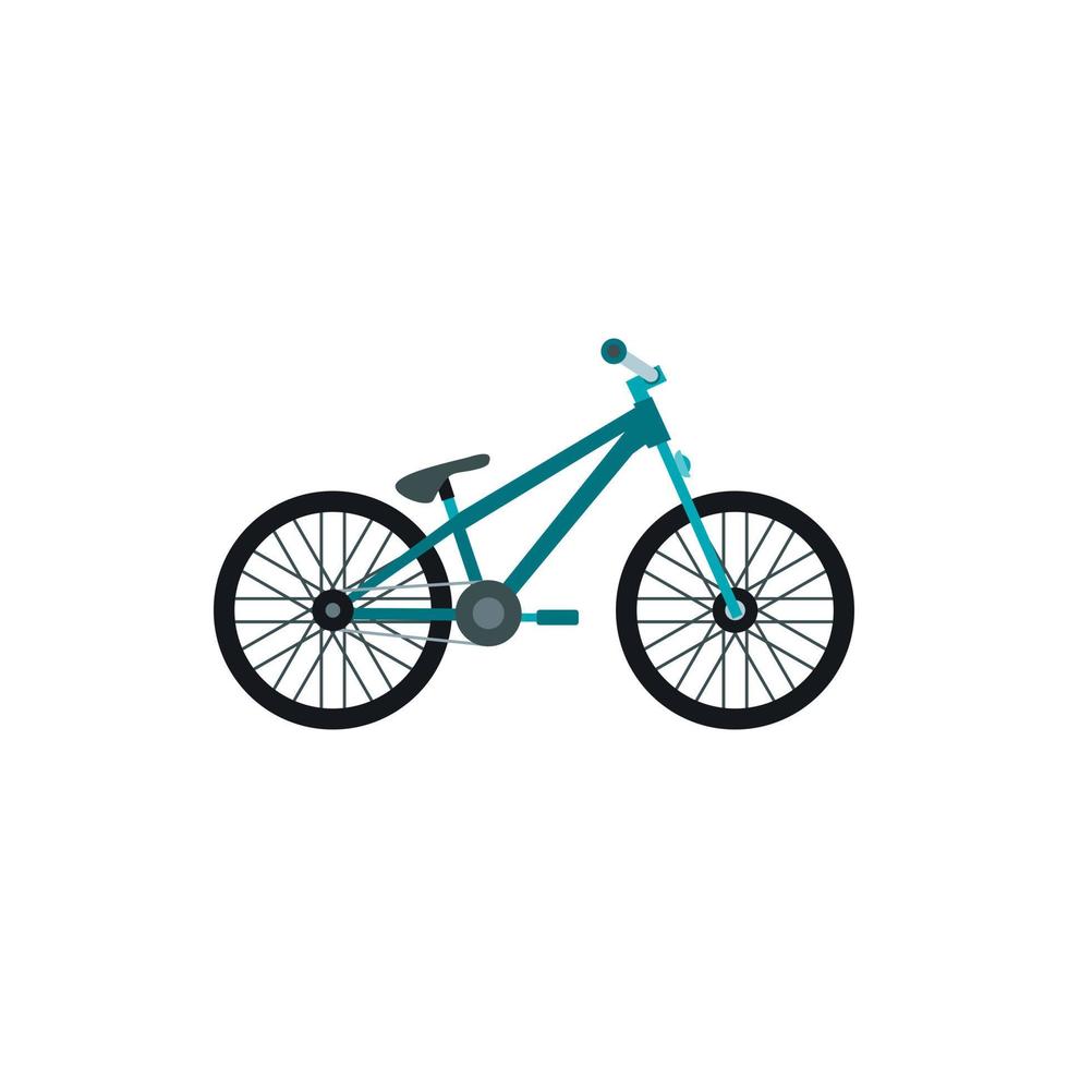 icono de bicicleta, tipo plano vector