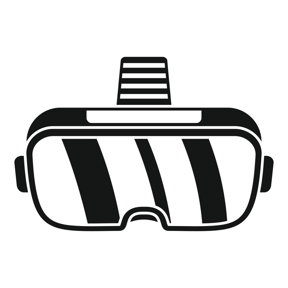 Smartphone game goggles icon, simple style vector