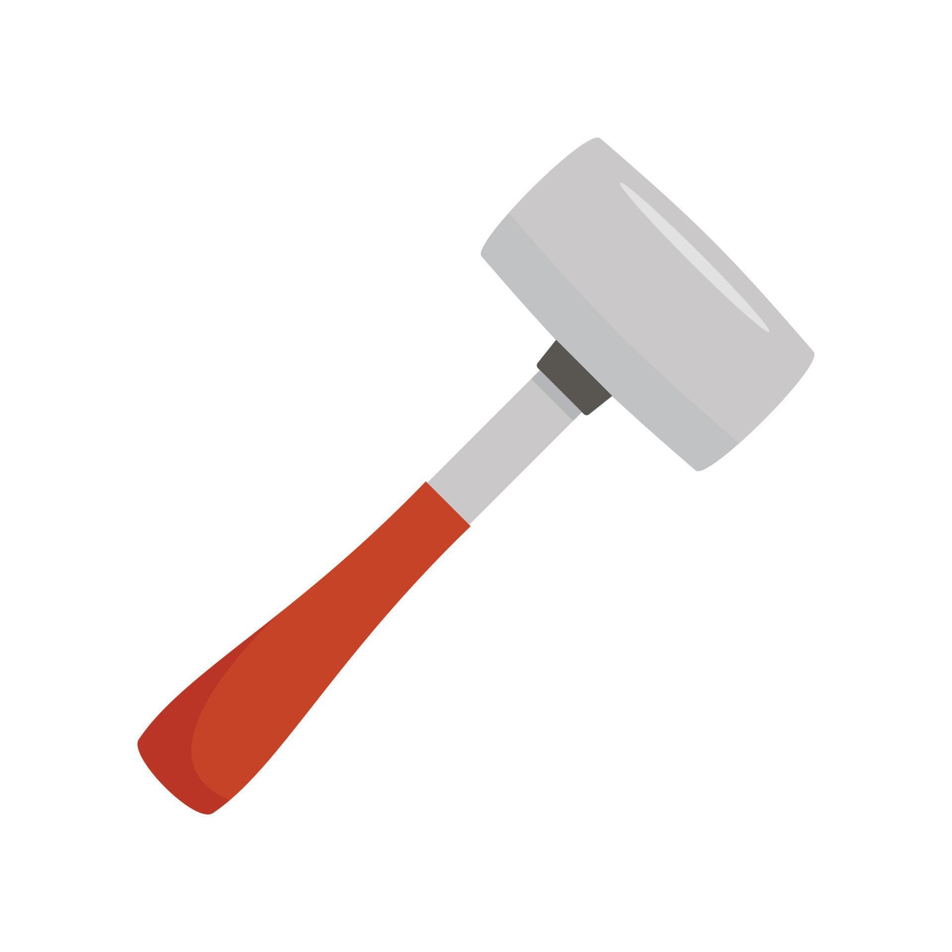 Sledge hammer icon, flat style 14607945 Vector Art at Vecteezy