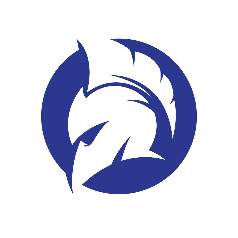 Spartan helmet logo images illustration vector