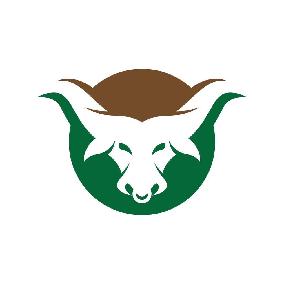 imágenes de bull head logo vector