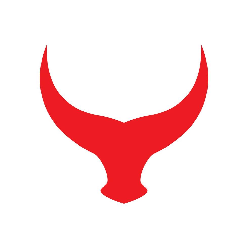 Bull horn logo images vector
