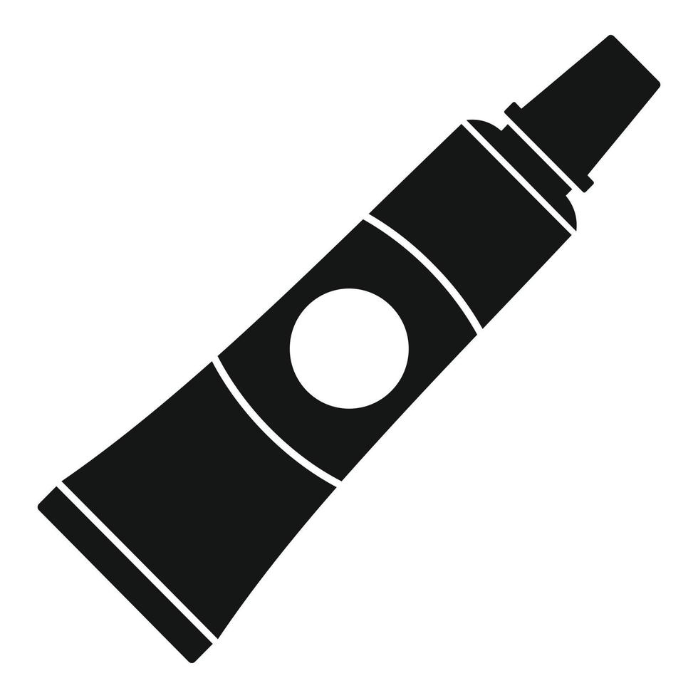 Repair wheel bike glue icon, simple style vector