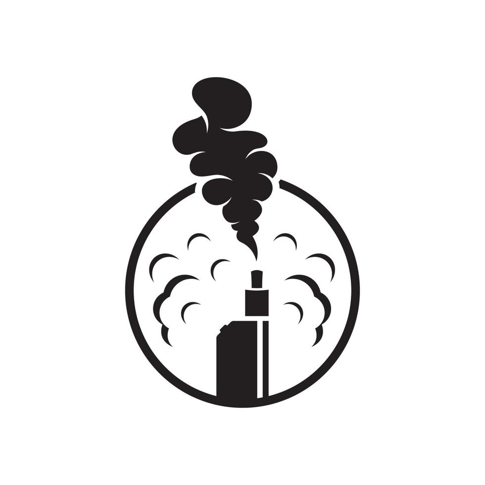 ilustración de imágenes de logotipo de vapeo vector