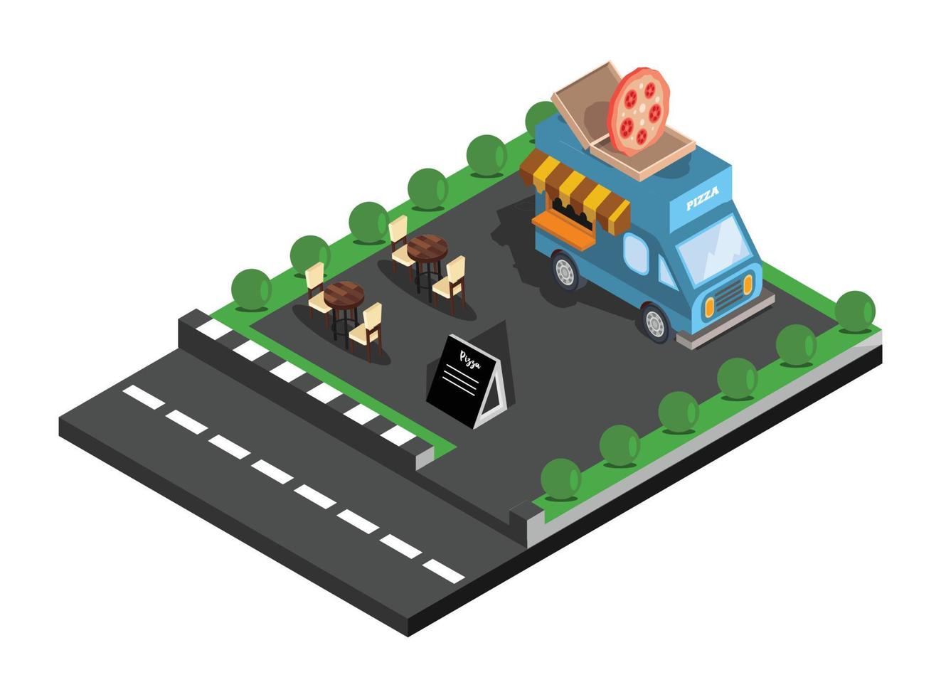 3D Isometric Flat Vector Concept of, Restaurant and Cafe Online Food Order App with Smartphone.  Suitable for Diagrams, Infographics, And Other Graphic assets