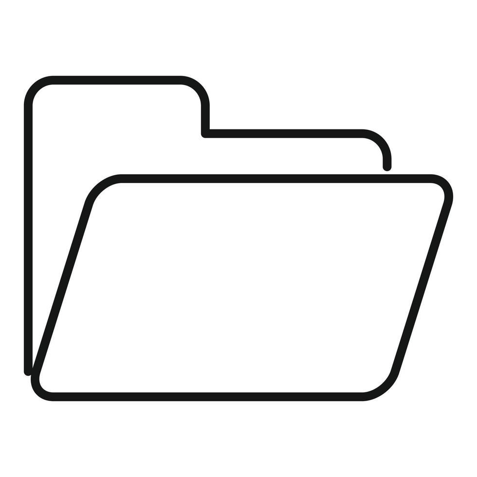 Catalogue paper folder icon, outline style vector