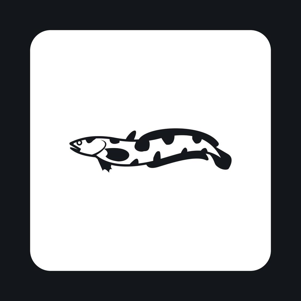 Snakehead icon, simple style vector