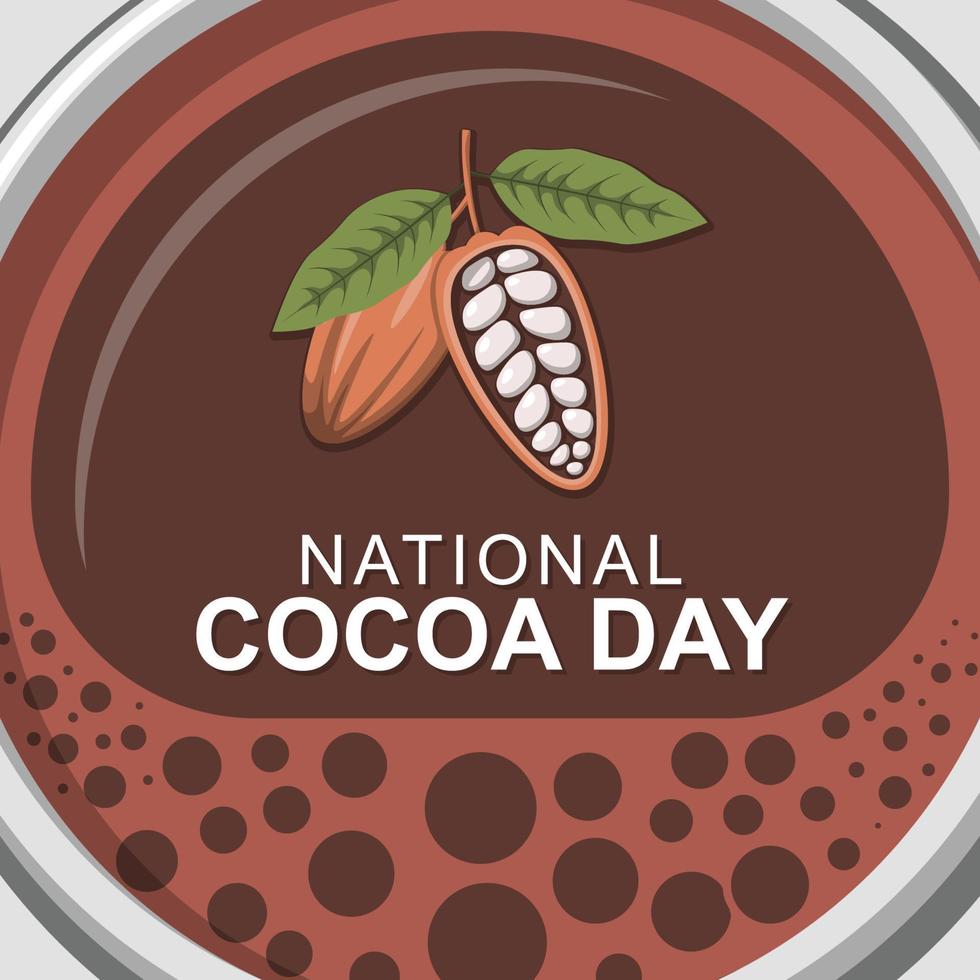 National Cocoa Day background. 14608745 Vector Art at Vecteezy