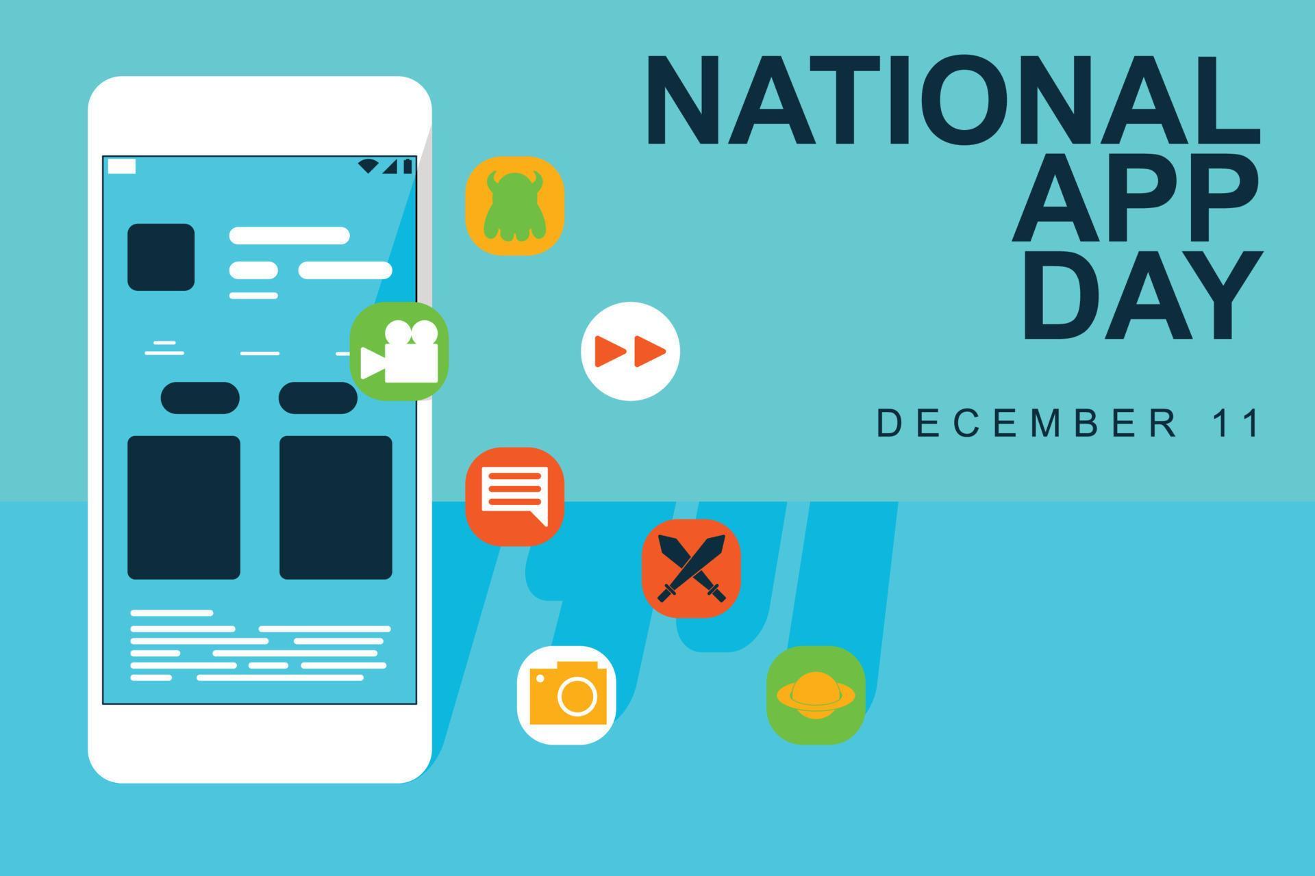 National App Day background. 14608747 Vector Art at Vecteezy