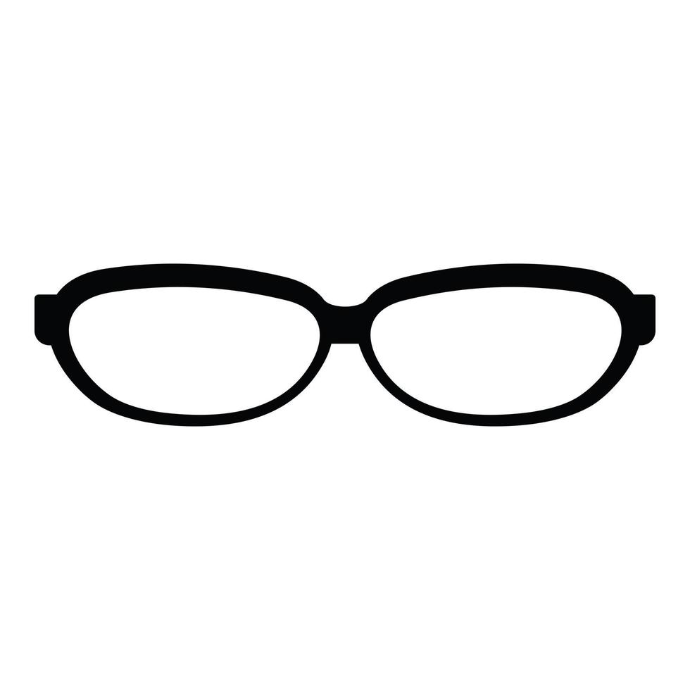 icono de gafas astigmáticas, estilo simple. vector