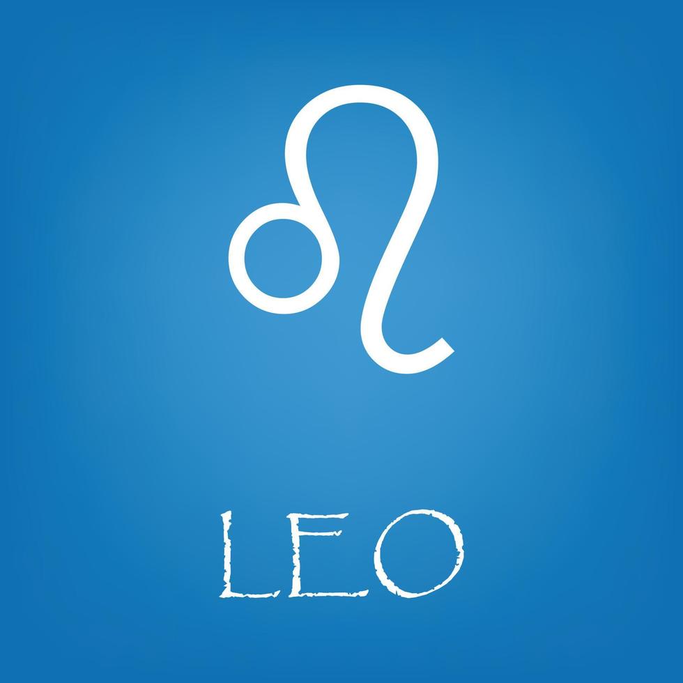 Leo zodiac sign icon vector simple