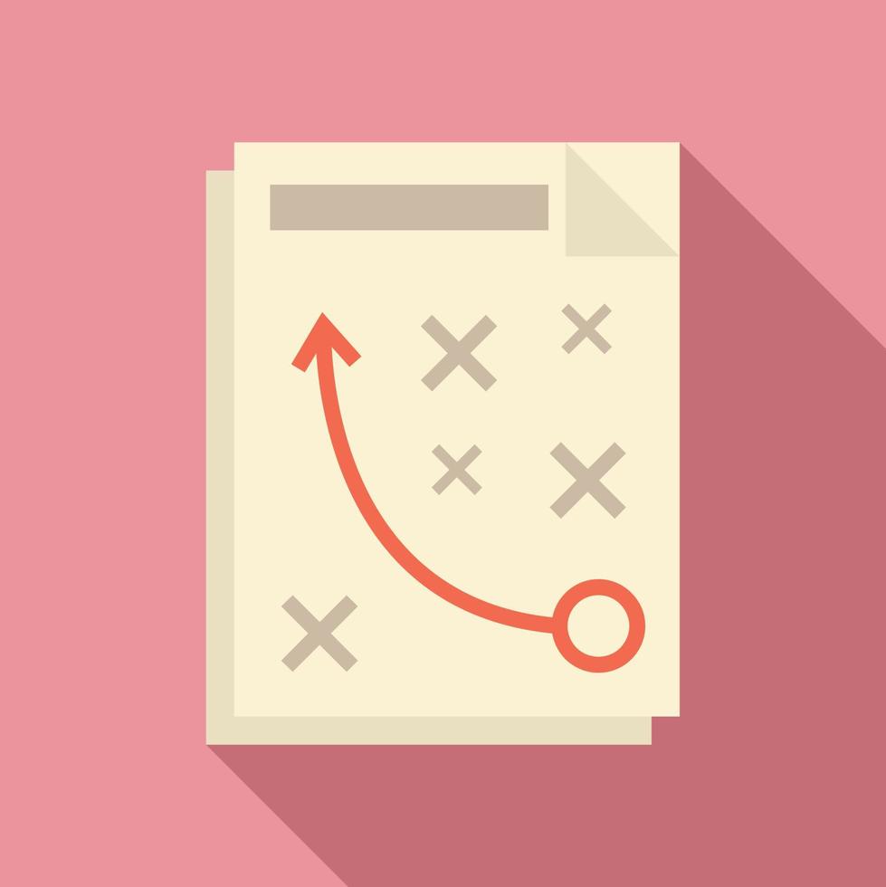 Product manager strategy icon, flat style vector