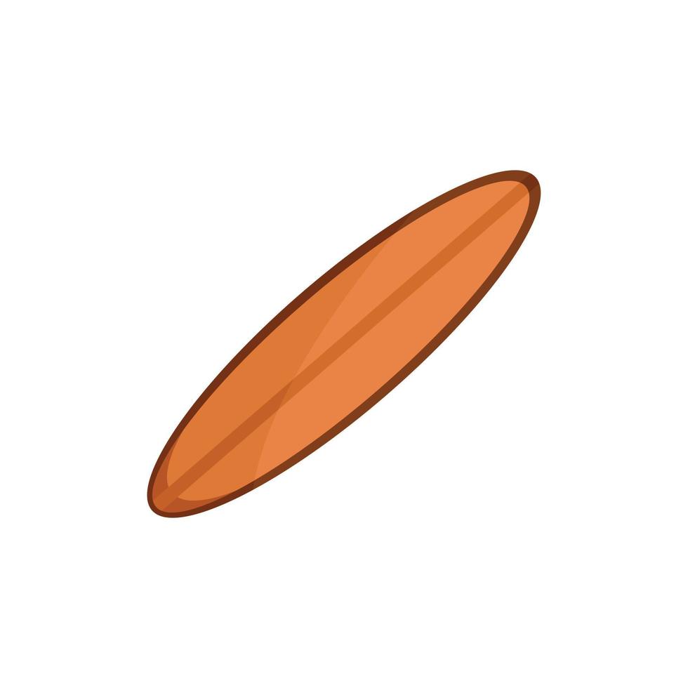 Small surfboard icon, flat style vector