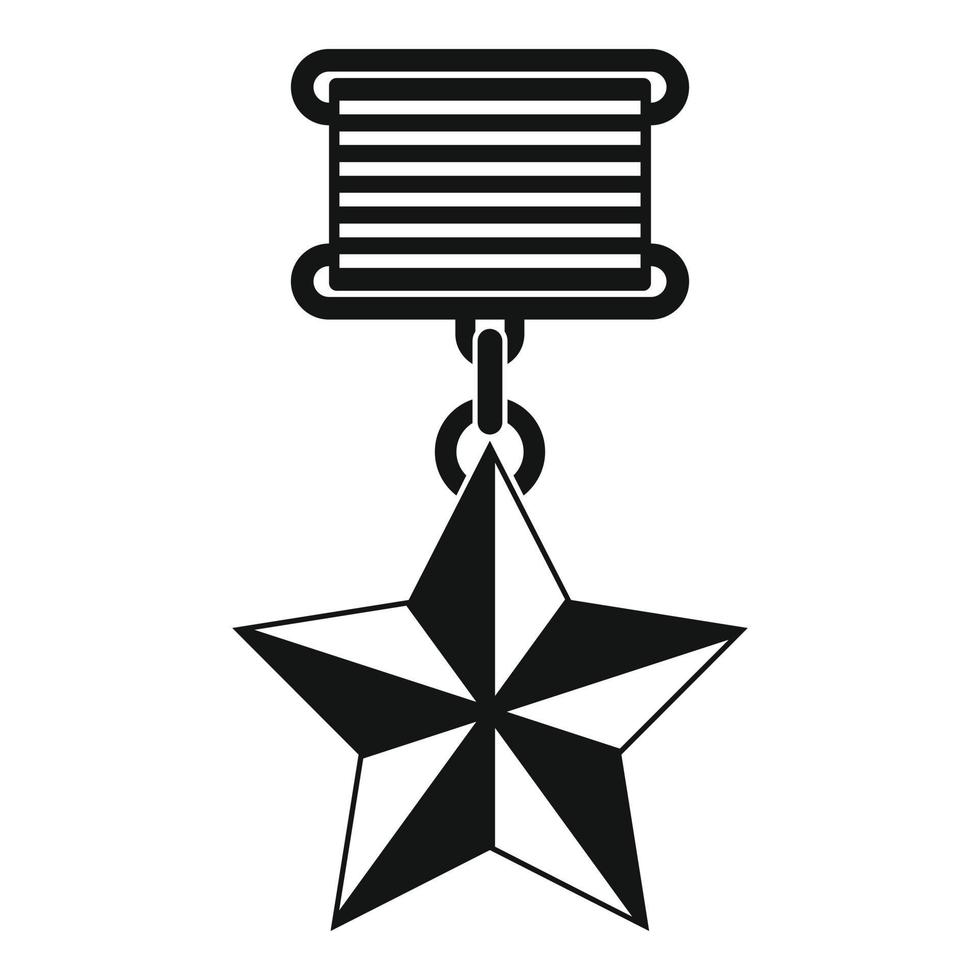 Medal icon vector simple