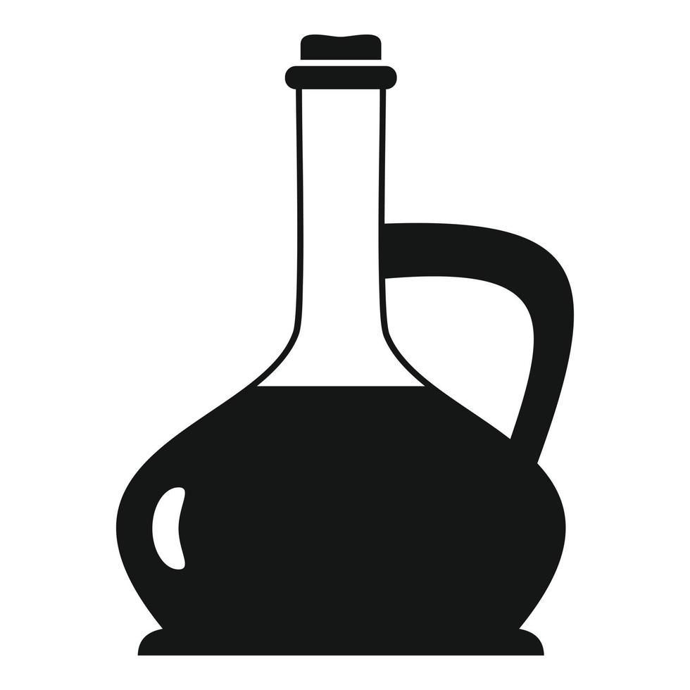 icono de aceite de oliva, estilo simple vector