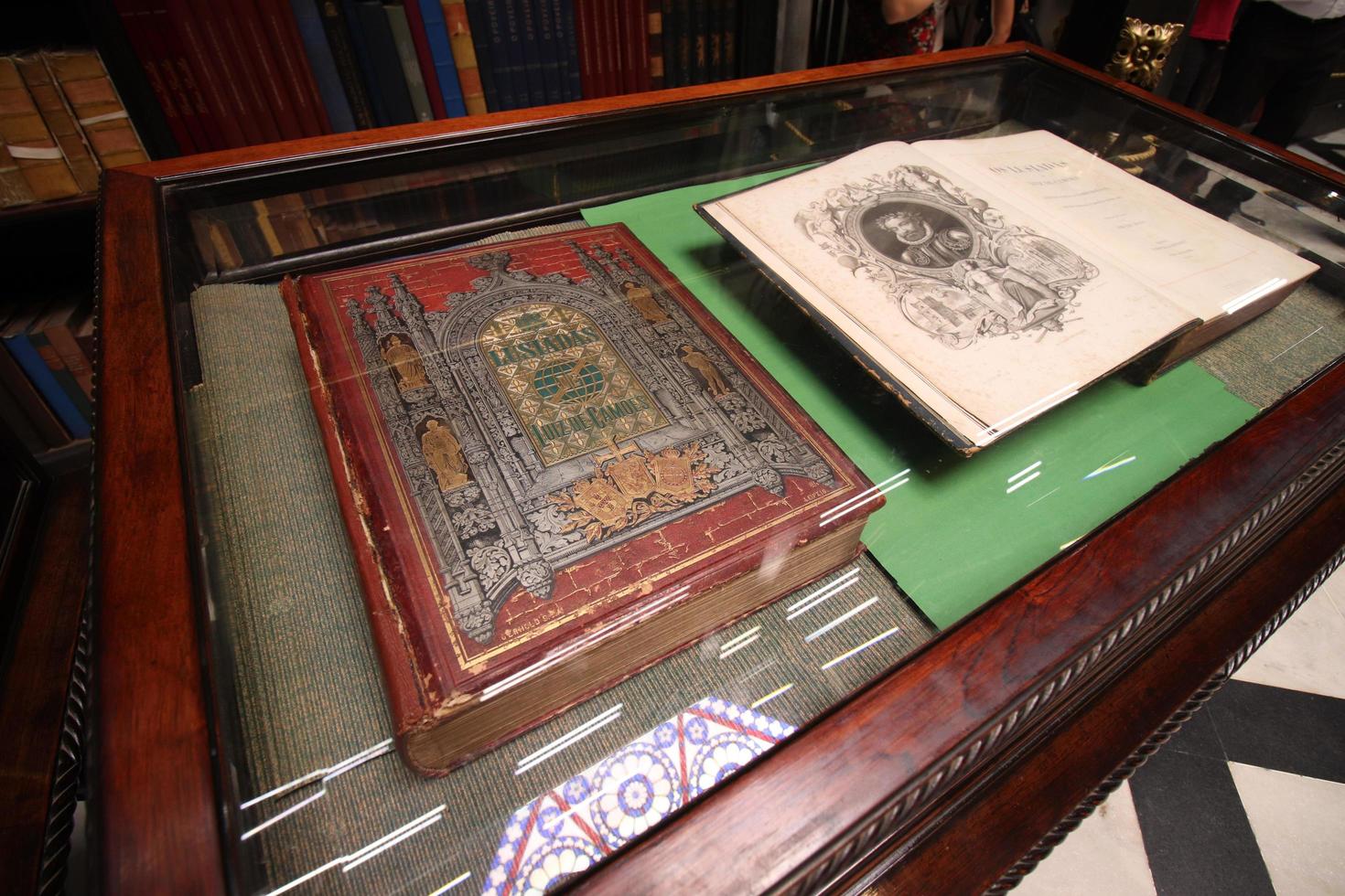 Rio de Janeiro, RJ, Brazil, 2022 - Royal Portuguese Cabinet of Reading, public library opened in 1887 in Centro district.  It is the largest collection of Portuguese literature outside Portugal photo