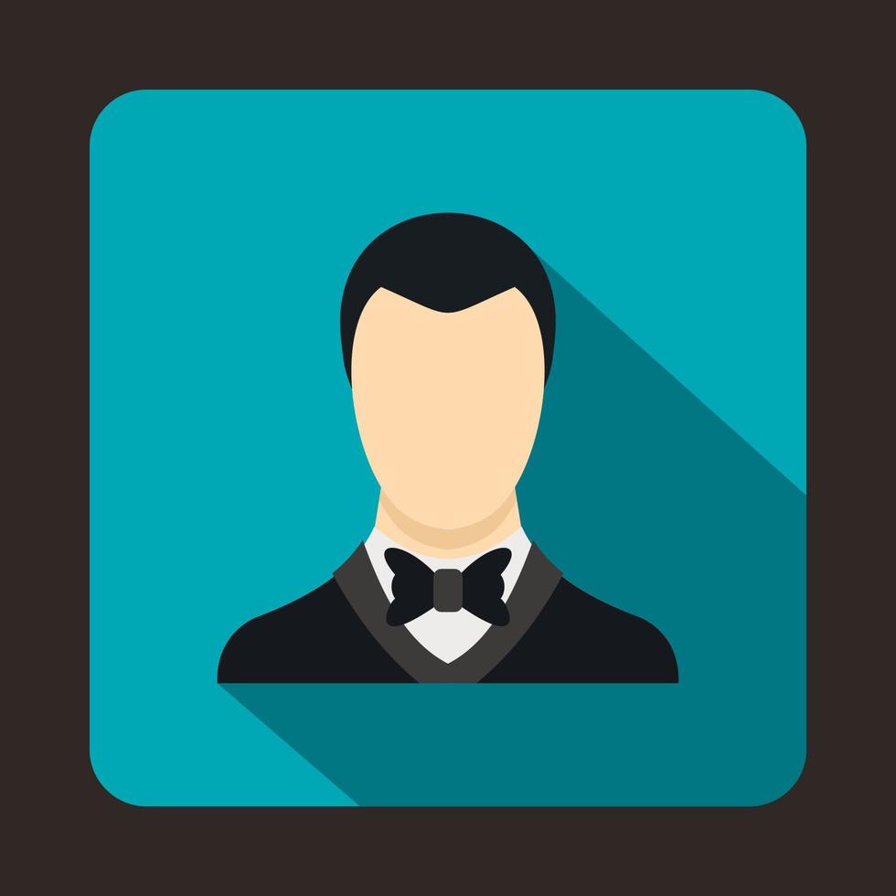 Groom icon in flat style vector