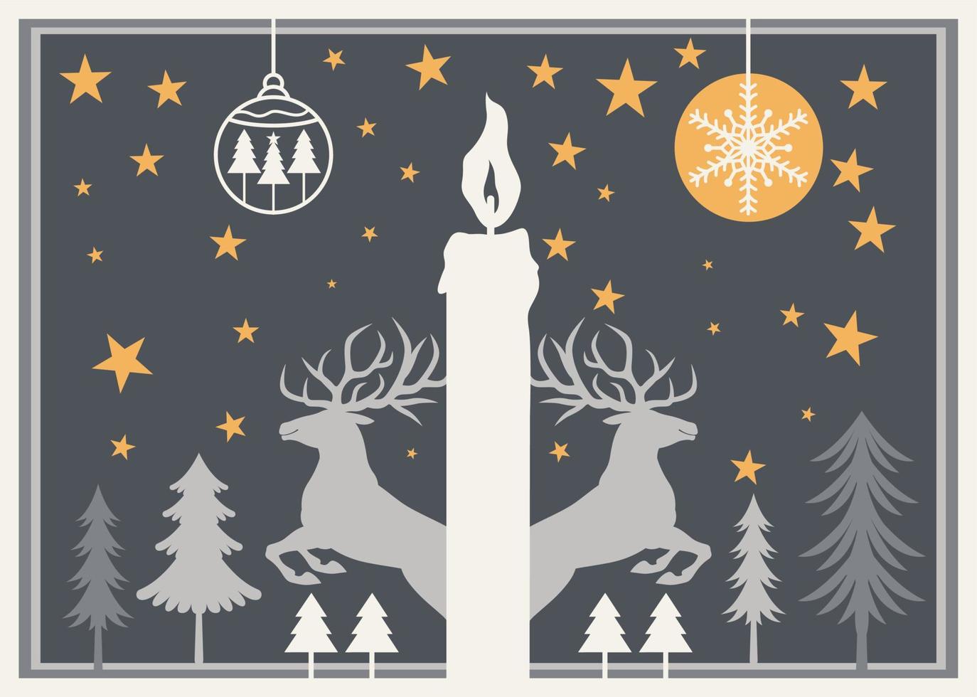 christmas village laser cut, christmas background vector