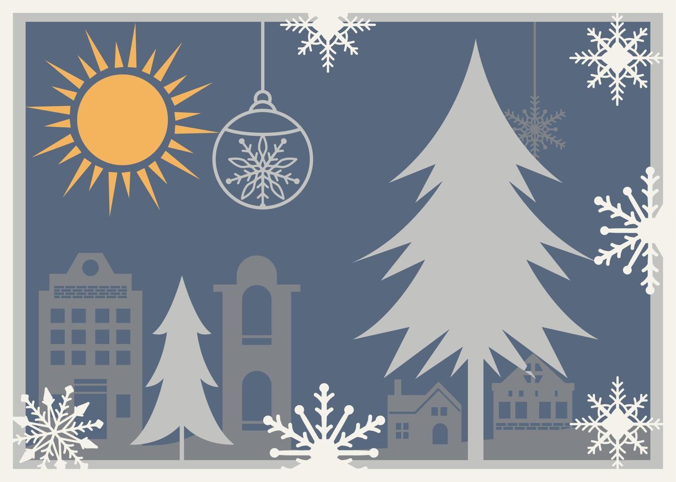 christmas village laser cut, christmas background vector