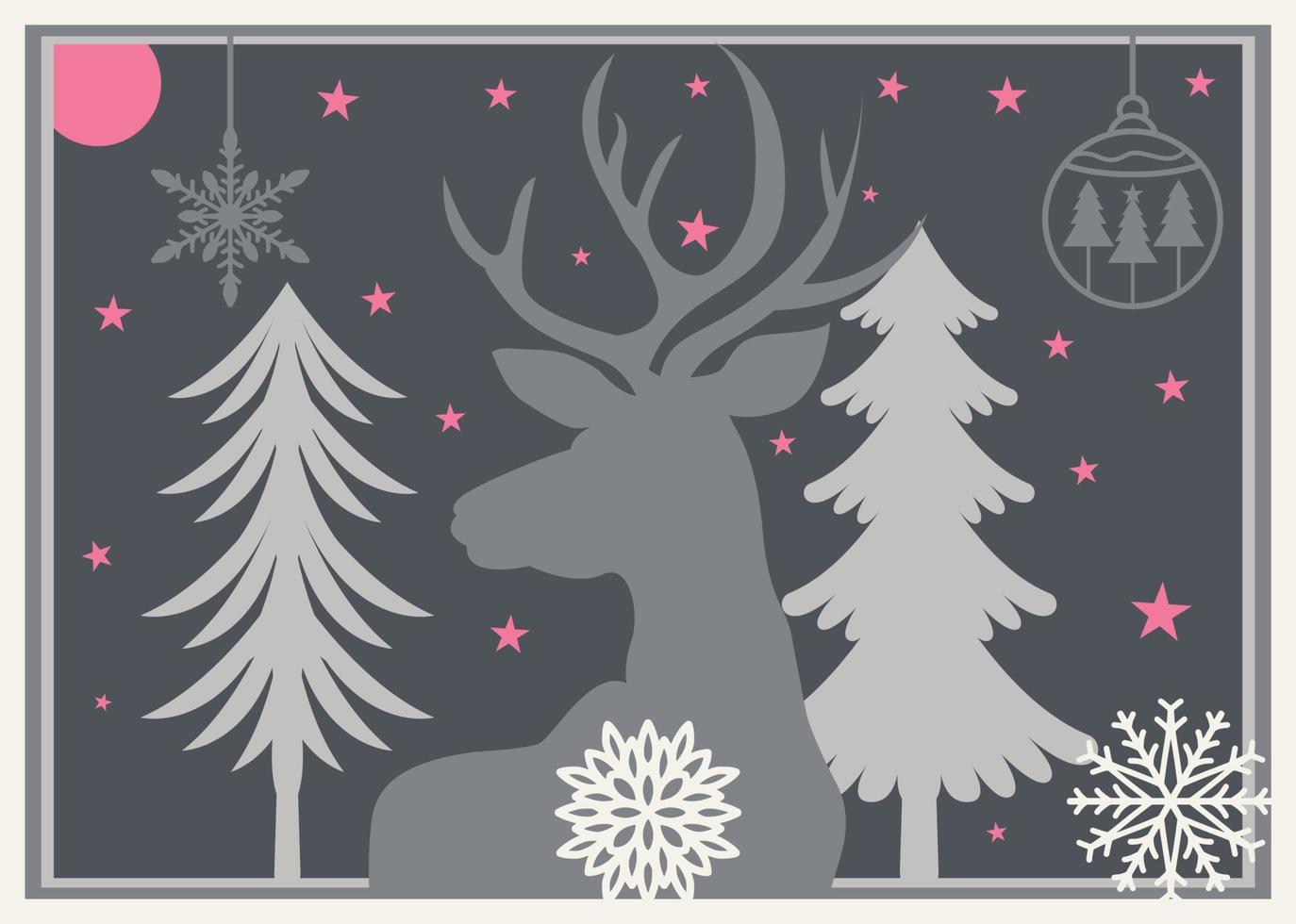 christmas village laser cut, christmas background vector