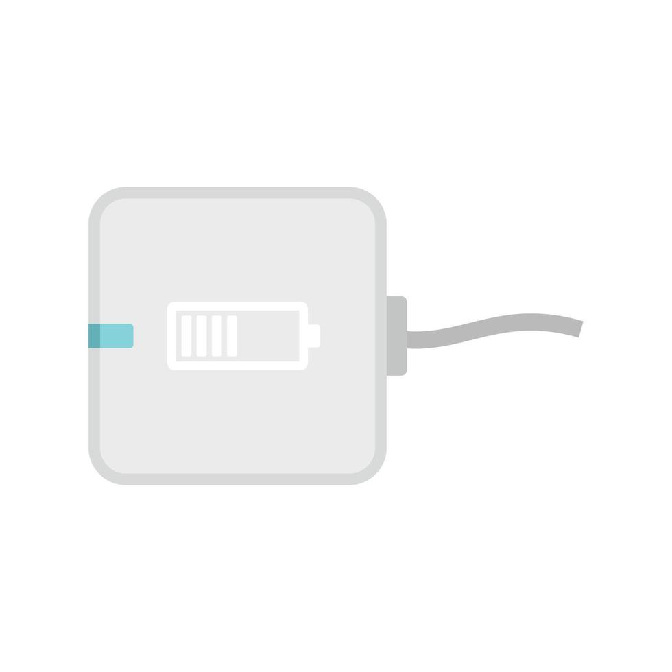 Digital wireless charger icon, flat style vector