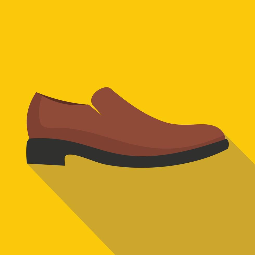 hombre zapato icono vector plano