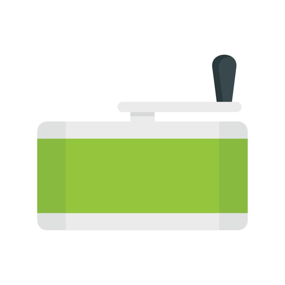 Marijuana grinder icon, flat style vector