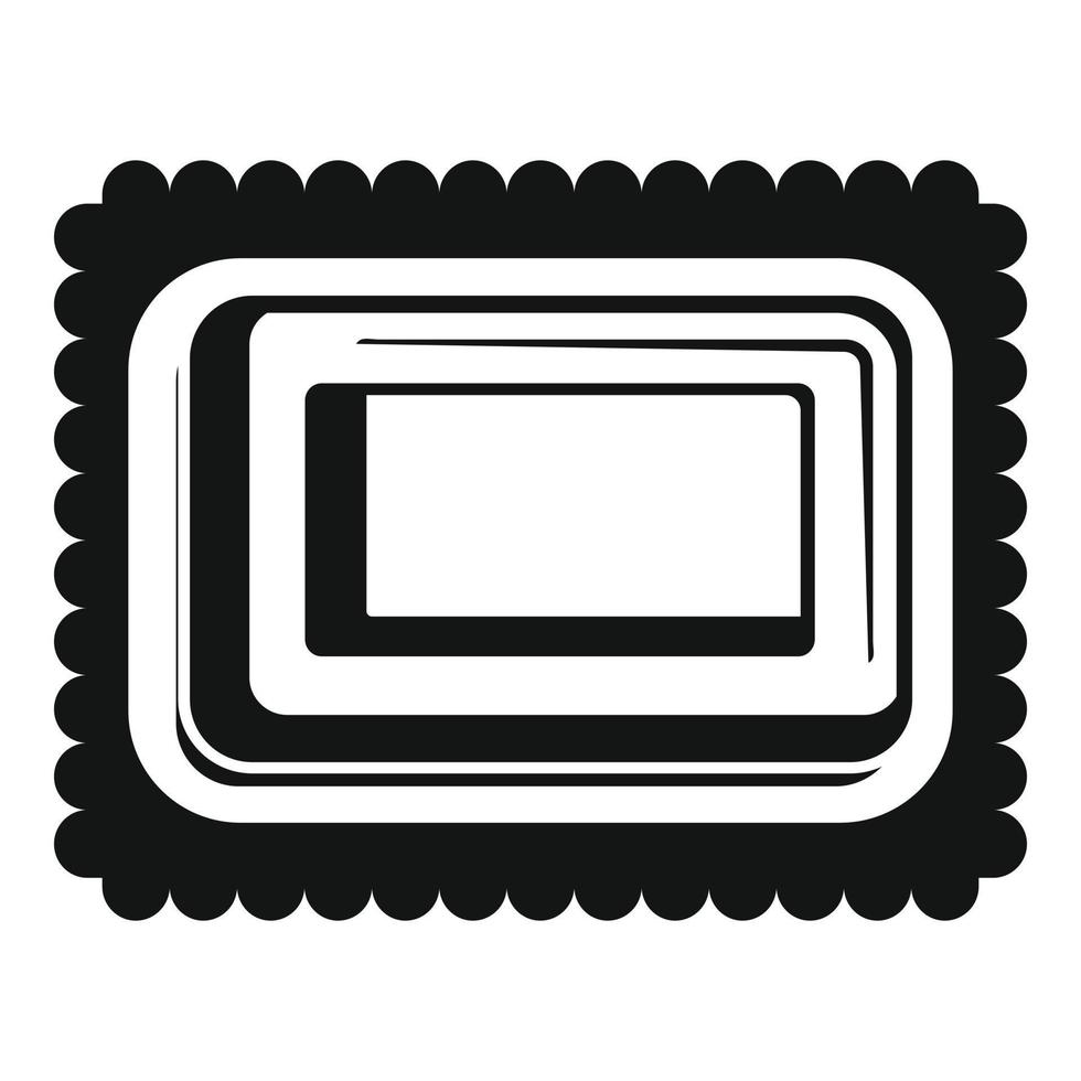 Sweet bakery icon, simple style vector