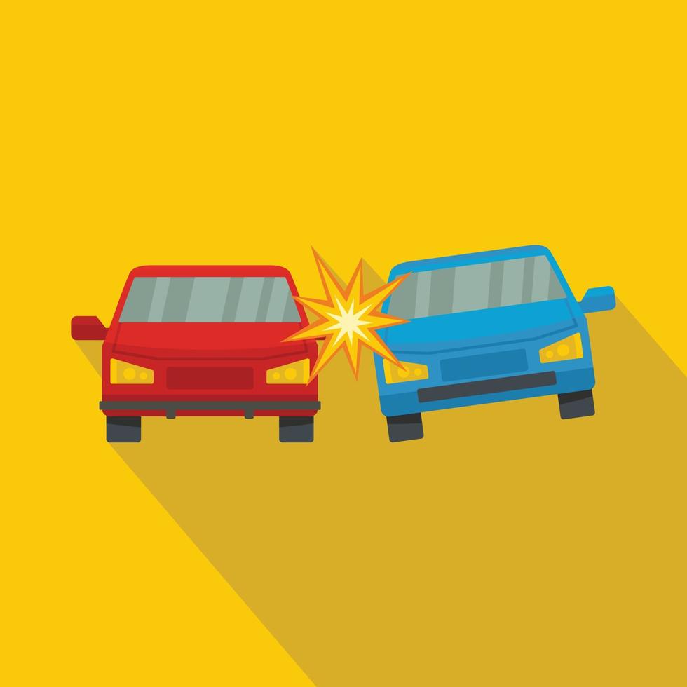 Boom car icon, flat style vector