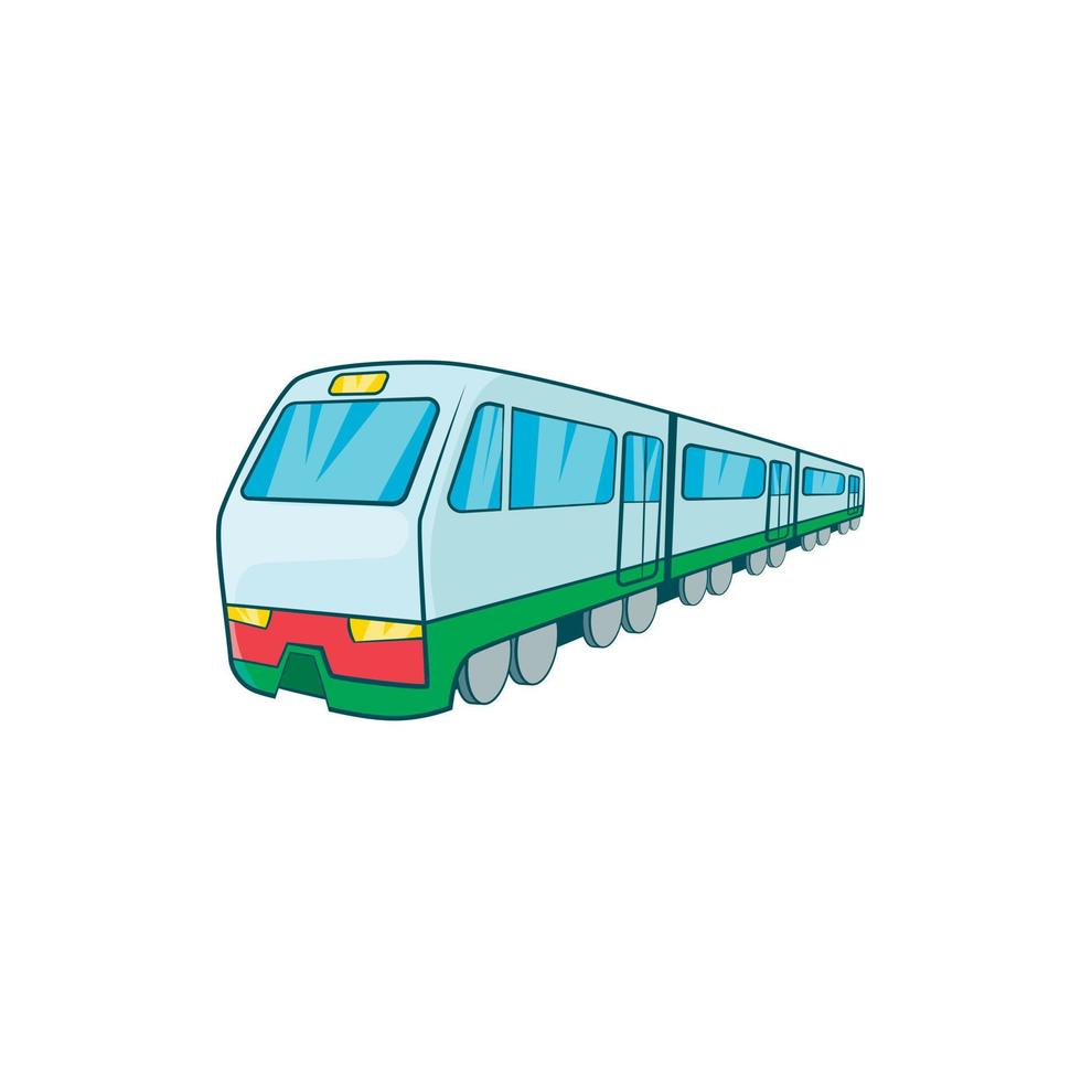 icono de tren en estilo de dibujos animados vector