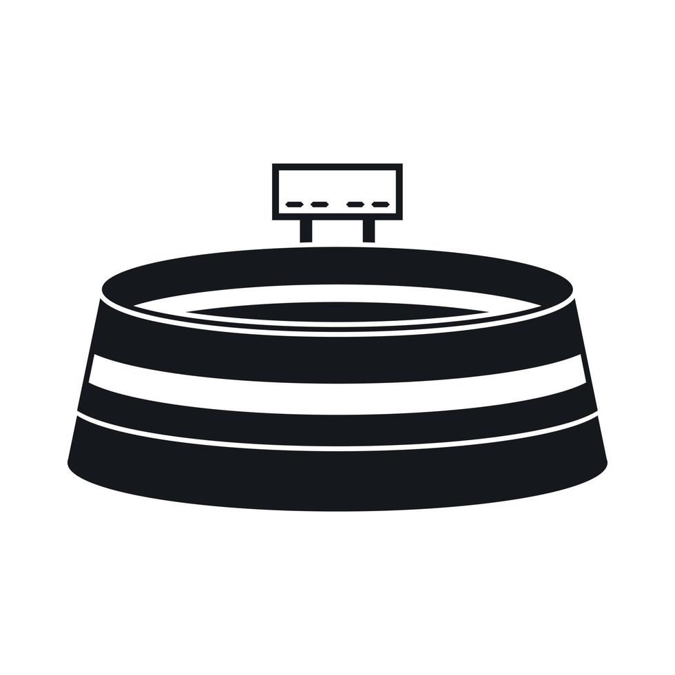 Stadium icon in simple style vector