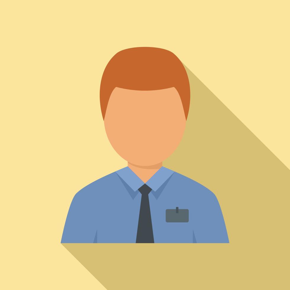 Man estimator icon, flat style vector