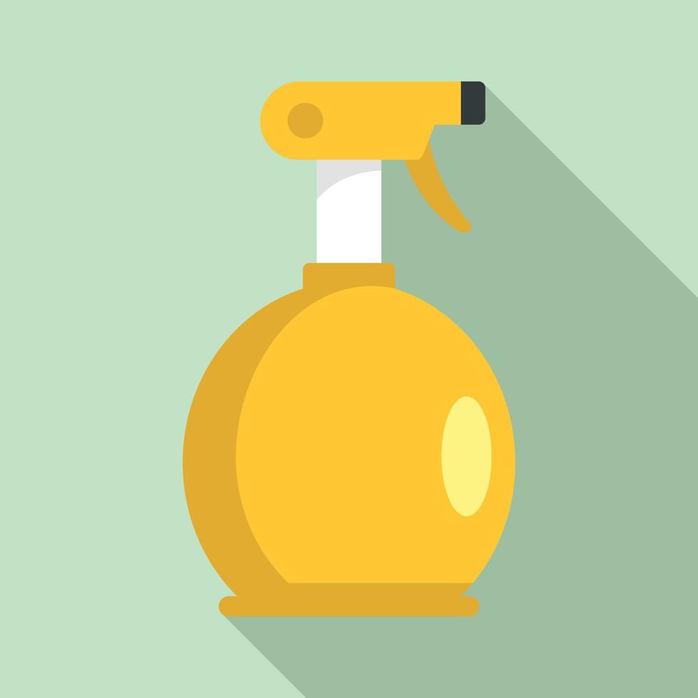 icono de botella de spray de agua, estilo plano vector