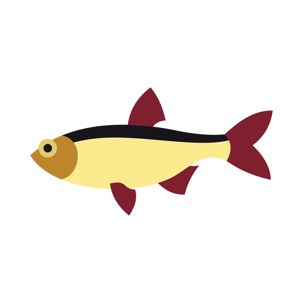 Salmon icon, flat style vector