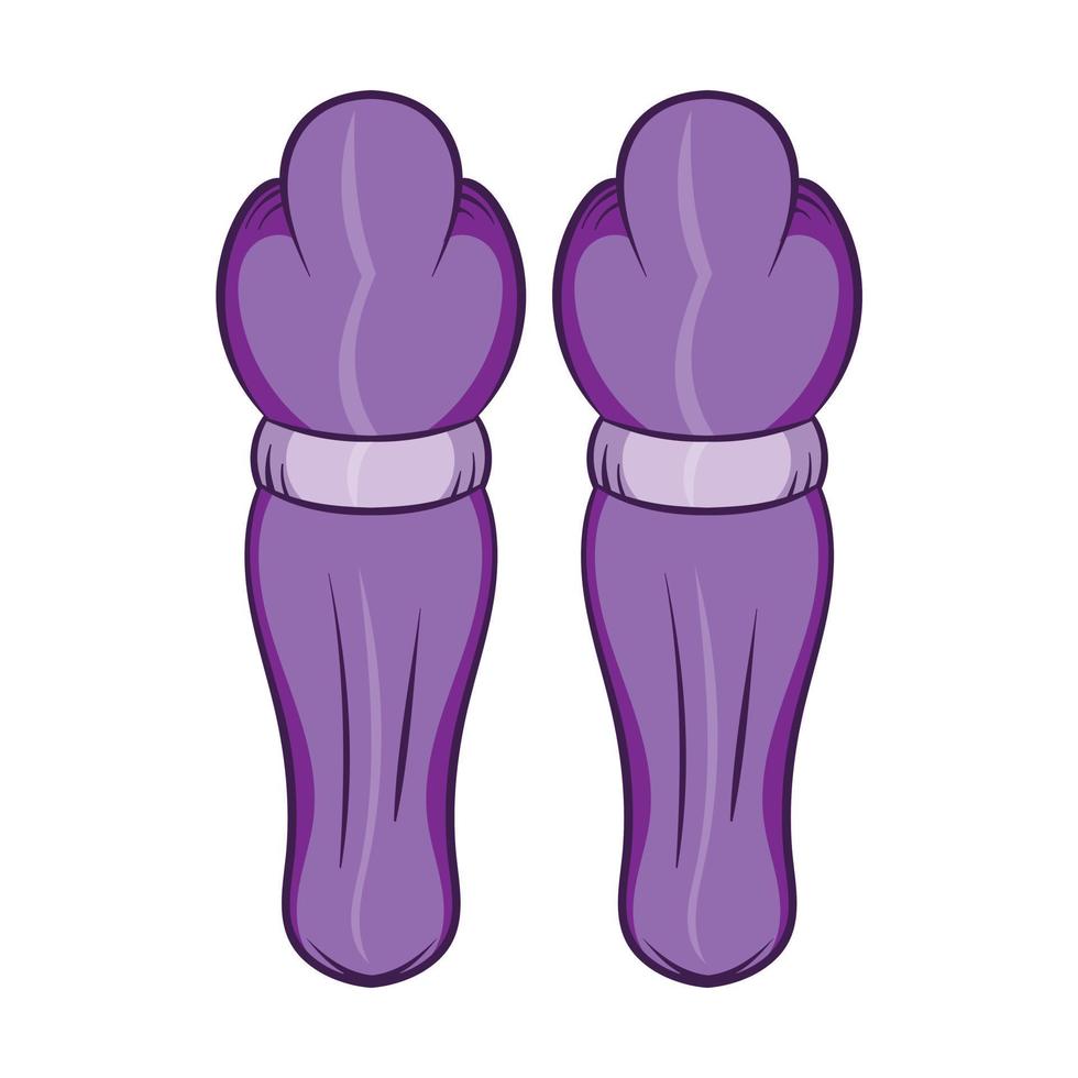 Hockey protection, protecting knees icon vector