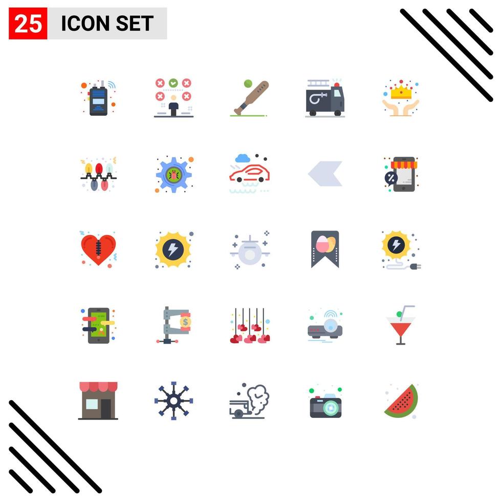 25 Creative Icons Modern Signs and Symbols of accident clipart exams firefighter sports Editable Vector Design Elements