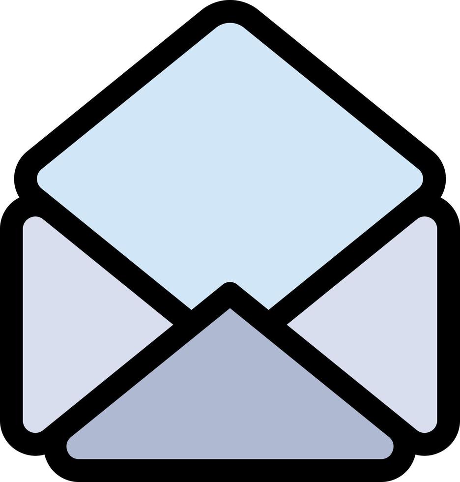 Mail Email Open  Flat Color Icon Vector icon banner Template