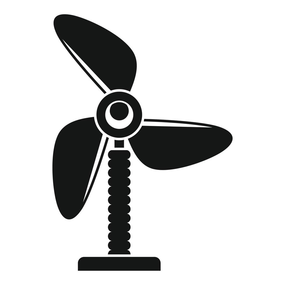 Plastic fan icon, simple style vector